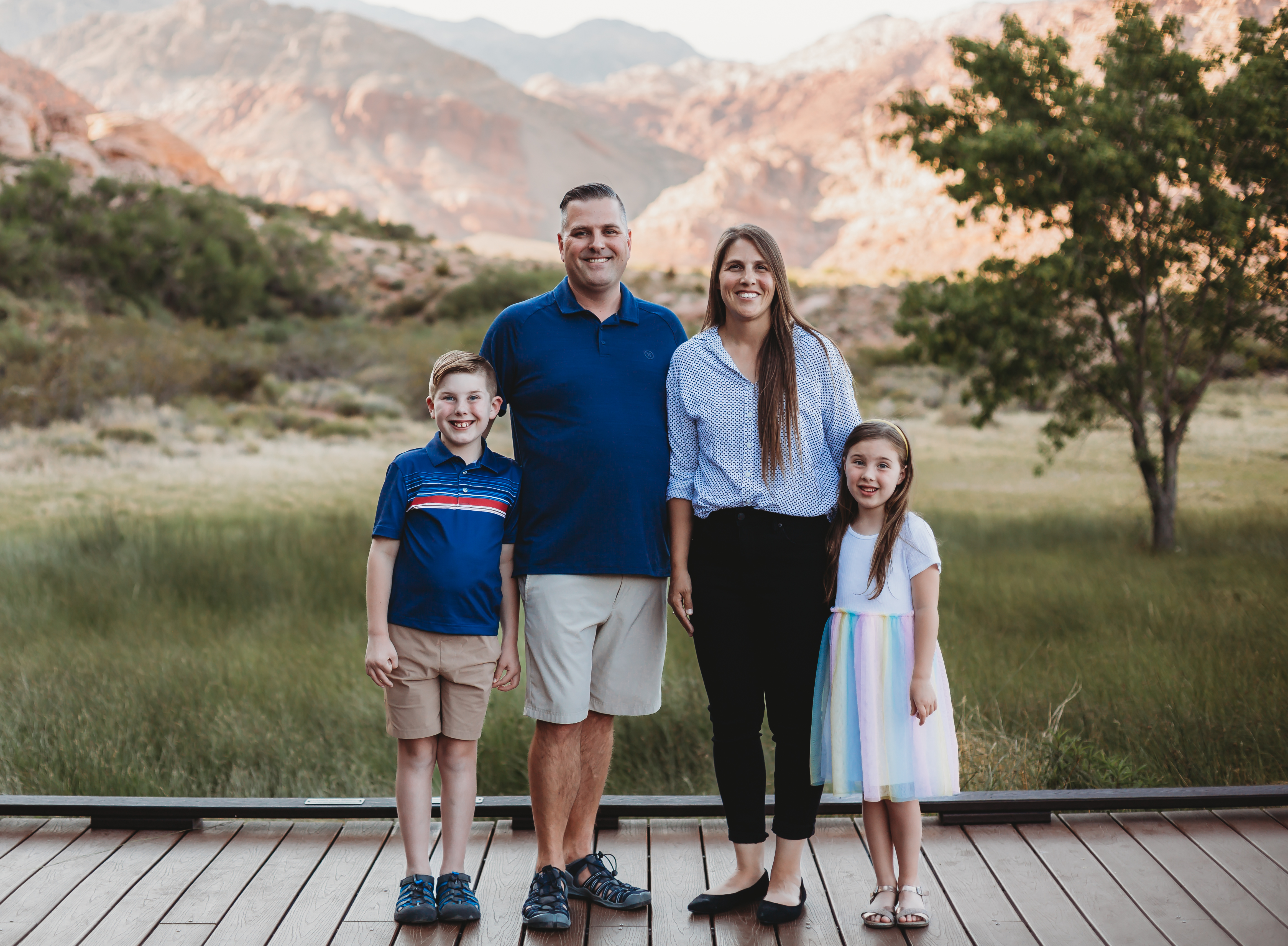 The Dumerauf family together outdoors